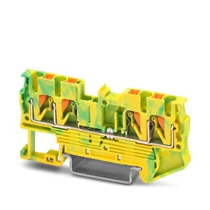 2pcs PHOENIX PT 2,5-QUATTRO-PE 3209594 Ground Terminal Green-yellow New ✦KD - Picture 1 of 5