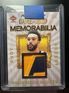 2023 PRESIDENT'S CHOICE RUDY GOBERT GAME USED SHORTS 1/1 SICK PATCH Game Used! - Picture 1 of 2