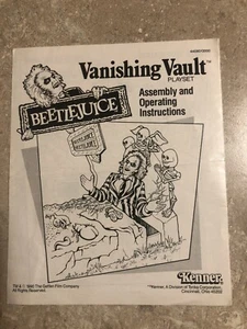 kenner beetlejuice vanishing vault playset instructions 1990 - Picture 1 of 4