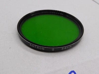 astron  58mm Green X Filter  - For B&W Photography - Clean & Checked standard GR - Image 1 of 2