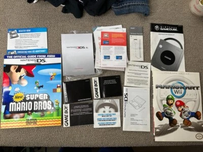 Nintendo Manual de instrucciones Lote Guía Gamecube 3DS XL Gameboy Advance Wii DS DE COLECCIÓN Foto 1 de 4