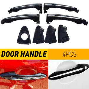 For Kia Forte K3 2014-2018 ABS Black Side Door Smart Handle Cover Trim 4pcs - Picture 1 of 10