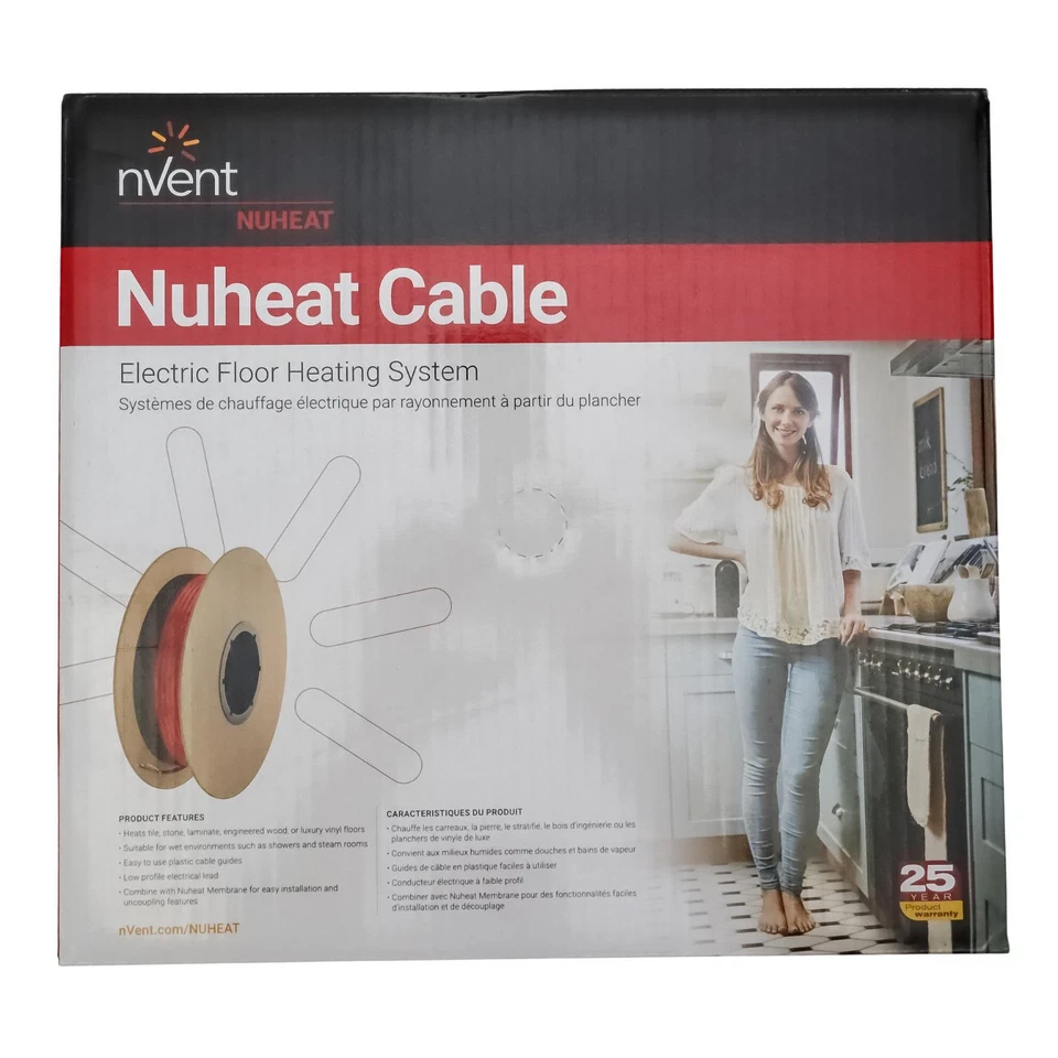 Nuheat 12 Sq Ft Radiant Floor Heating Cable (120V) N1C012