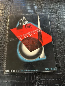 JUNE 1939 Architectural Forum magazine SPIRAL BOUND (MI) WORLD FAIR - Picture 1 of 1