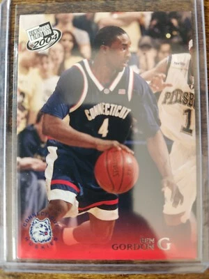Press Pass Ben Gordon Rookie RC #13 UConn Huskies 2004 Foto 1 de 2