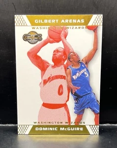 Gilbert Arenas Dominic McGuire 2007 2008 Topps Co-Signers Gold #085/109 - Picture 1 of 2