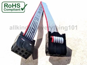 ** 6 WEGE BANDKABEL MIT IDC BUCHSE/BUCHSE STECKER - 10 cm bis 70 cm ** - Bild 1 von 4