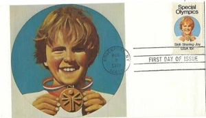 7 '79 FDCs, Special Olympic on Andrews SC#1788 +2, SC#1790 PB, High Jump C97 B4 - Picture 1 of 9
