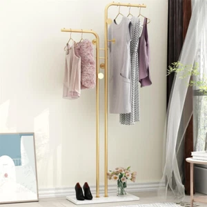 Gold Clothing Racks Heavy Duty Coat Stand Modern Coat Racks for Hanging Clothes - Picture 1 of 16