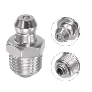 Montaje de grasa hidráulica recta de acero inoxidable 304 10 piezas rosca M6x1 - Imagen 1 de 4