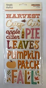 Simple Stories Ernte Markt Herbst Thema Schaumstoff Sticker Pack 29 Sticker - Bild 1 von 4