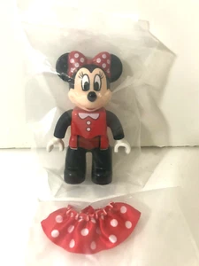 Lego Duplo Disney Princess Minnie Mouse Red CLOTH Skirt People Figure NEW - Picture 1 of 3