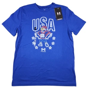 Under Armour Boys Freedom Eagle Energy Short Sleeve Graphic T Shirt Youth Medium - Picture 1 of 2