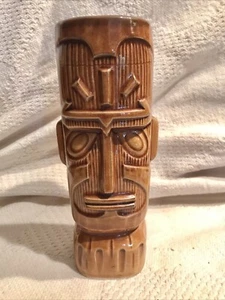 Vintage Tiki Mug HAWAIIAN COTTAGE Otagiri Co Import Japan Stamp 7.5”x2.5” - Picture 1 of 7