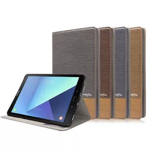 Slim Stand Leather Folding Folio Case For Samsung Galaxy Tab S3 T820 T825 9.7 in - Picture 1 of 17