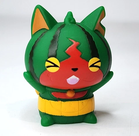 2015 Authentic Yokai Watch Finger Puppet 2" Watermelon Nyan Figure Yo-Kai Bandai Cover