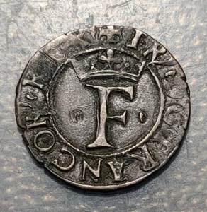 ITALIA OCUPACION FRANCESA FRANCISCO I DE ANGULEME TRILLINA 1512-1522 - Picture 1 of 2