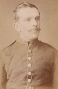 Viktorianisches CDV Foto britischer Soldat Polizist ? Aberdeen Strathpeffer Schottland - Bild 1 von 3