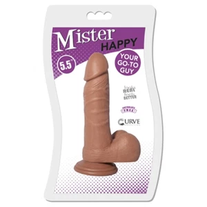 Lustful Pleasures presents: Mister Happy - Caramel 5.5" Insertable Dildo for Sen - Picture 1 of 2