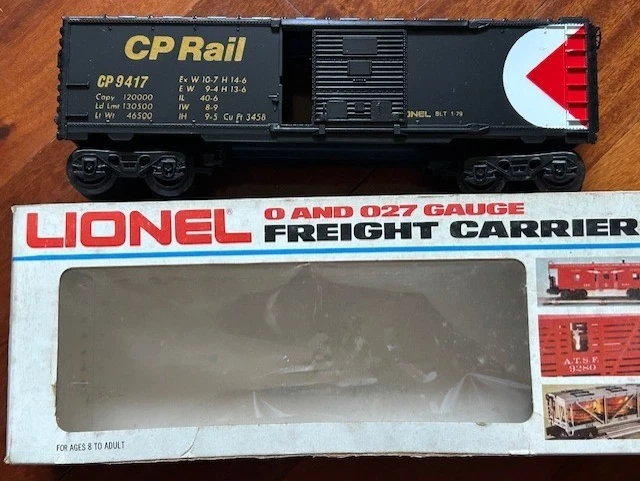 CP RAIL - CANADIAN PACIFIC PACMAN BLACK O GUAGE 6-6732 LIONEL CAR SLIDING DOORS - Image 1 of 4
