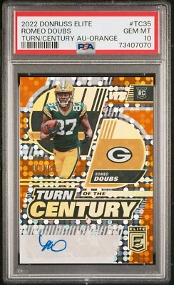 2022 ROMEO DOUBS Donruss Elite TURN OF THE CENTURY RC AUTO Orange /25 PSA 10 💎 - Image 1 of 2