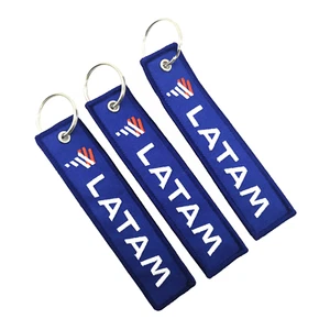 IMPRESIONANTE LLAVERO/LLAVERO ETIQUETA BORDADA LATAM AIRLINES...NO SE ENCUENTRA FÁCILMENTE... - Imagen 1 de 5