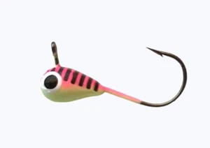 JB Lures Dub'L D #10 - brillo rosa - plantilla de tungsteno pesca en hielo - Imagen 1 de 1