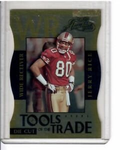 Jerry Rice Absolute tools of the trade die cut 087/100 2000