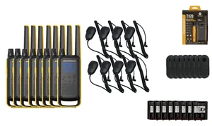 Motorola Solutions T470 Zwei-Wege-Radios Lautsprecher Mikrofone wiederaufladbar 8er-Pack - Bild 1 von 5