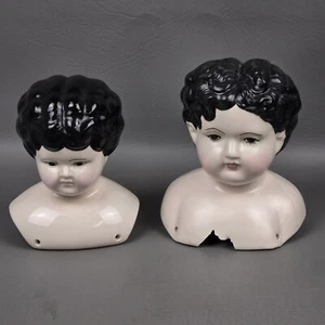 Vintage Strange Porcelain Bust Head Home Decor - Picture 1 of 13