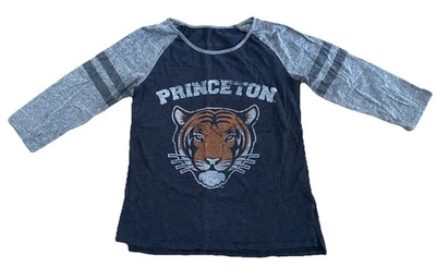 Camiseta para mujer Princeton University Tigers grande gris 100 % algodón manga corta Foto 1 de 4