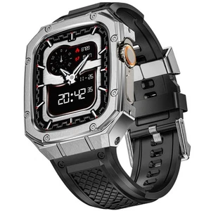 Edelstahlgehäuse Sportarmbänder Kompatibel mit Apple Watch Ultra 2 Band/App... - Bild 1 von 7