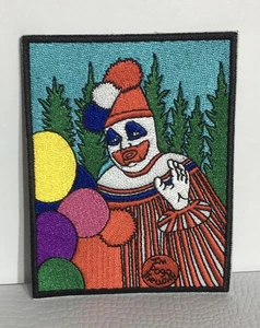 John Wayne Gacy Pogo 4" High Quality Embroidered Iron On Patch True Crime NEW - Picture 1 of 4