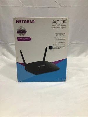 NETGEAR AC1200 1000Mbps 4 Ports 300Mbps Dual Band Gigabit Smart Router (R6230) - Image 1 of 4