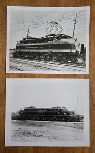 Menge 2 Vintage Elektrozug Lok 8 x 10 Fotos: Milwaukee Road F - Bild 1 von 7