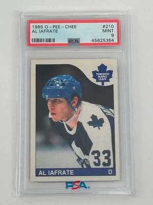 1985 O-PEE-CHEE (OPC) AL IAFRATE RC ROOKIE PSA 9 MINT - Image 1 of 2