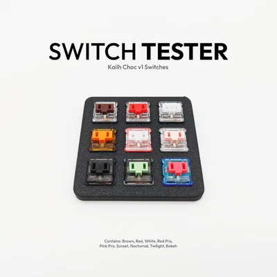 Kailh Choc v1 Switch Tester (Sunset, Bokeh, Twilight, Nocturnal and more) - Bild 1 von 4