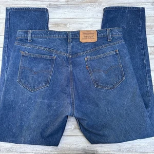VTG 80s Levi’s 505 Jean 42x32 (Act 39x31) Med Wash Orange Tab Distressed Casual - Picture 1 of 18
