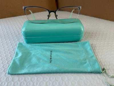 Gafas Tiffany & Co. TF 1089 6080 gris mate/azul 54-16-135. Estuche. Bolsa  Foto 1 de 4