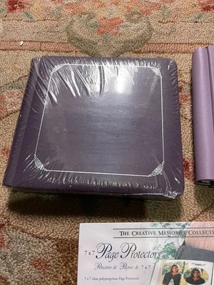 Álbum One Creative Memories Bisagra Flex 7X7 con paquete de protectores de página Foto 1 de 4