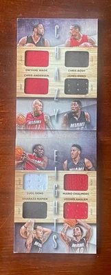 2014-15 Panini Preferred Crazy Eights Dwyane Wade Chris Bosh Deng Chalmers 57/99 - Image 1 of 4