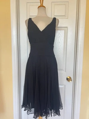 TADASHI black silk dress size 14 - Image 1 of 4