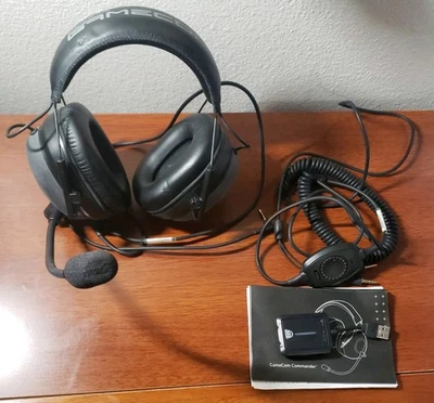 Plantronics GameCom Commander PC Gaming Headset. Used/Working Rare w/ Hardcase - Image 1 of 4