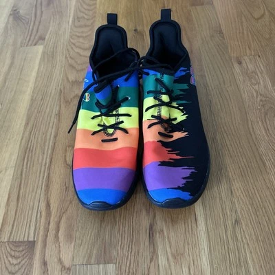 Gay pride trainers unique comfortable lace up sports casual adult unisex stylish - Photo 1/4