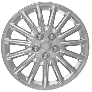 New Set Of 4, 16 Inch Chrome 15 Spoke Aftermarket Wheel Covers - Picture 1 of 1
