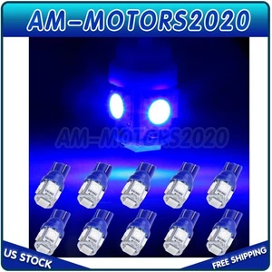 10X Azul T10 194 LED Panel de Instrumentos Cuadro de Luz Salpicadero Bombilla Para Toyota - Imagen 1 de 8
