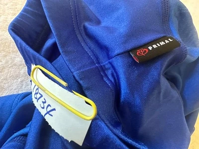 Primal adulto unissex azul ciclismo curto acolchoado mensagem da empresa S - Imagem 1 de 4