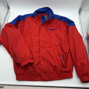 Sierra Sport Winter Jacket Men's L Large Whistler Red Blue Trim Nylon Lined - Picture 1 of 12