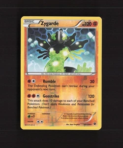 Zygarde 53/124 Fates Collide Reverse Holo Pokemon Card DMG - Picture 1 of 10