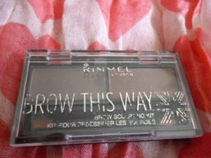Rimmel Brow This Way Augenbrauenpulver Skulptur Kit - 002 MITTELBRAUN - Bild 1 von 3